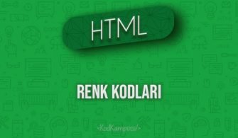 HTML Renk Kodları