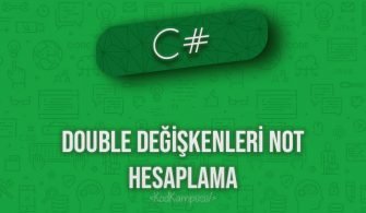 C# double değişkenleri not