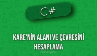 C# kare’nin alanı ve çevresini hesaplama