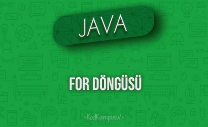 Java'da For Döngüsü