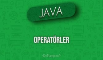 java'da operatörler