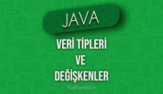 java veri tipleri ve değişkenler