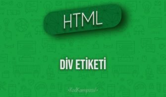 HTML Div Etiketi