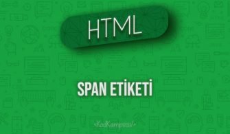 HTML Span Etiketi