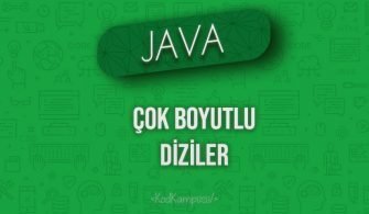 Java'da Çok Boyutlu Diziler