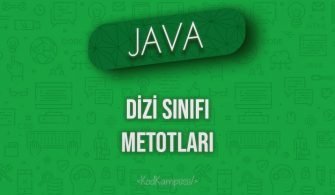 Java'da Dizi Sınıfı Metotları