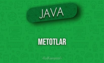 Java'da Metotlar