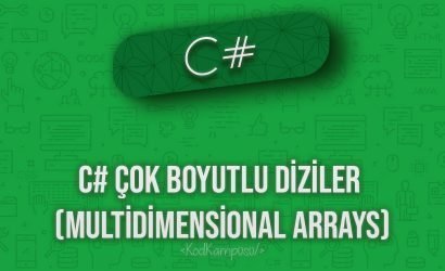 C# Çok Boyutlu Diziler