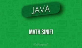 Java'da Math Sınıfı