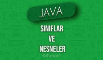 java'da sınıflar ve nesneler