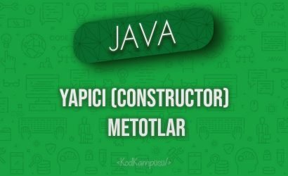 Java'da Yapıcı (Constructor) Metotlar