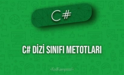 C# Dizi Sınıfı Metotları