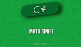 C# Math Sınıfı