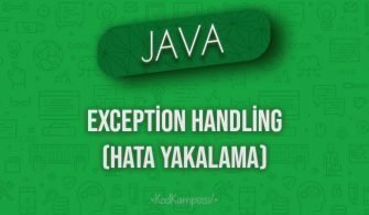 Java'da Exception Handling (Hata Yakalama)