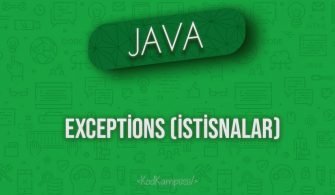 Java'da Exceptions (İstisnalar)