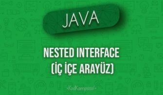 Java'da Nested Interface (İç İçe Arayüz)