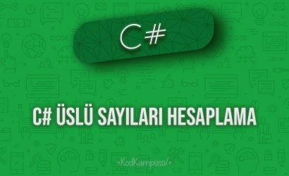 C# Üslü Sayıları Hesaplama