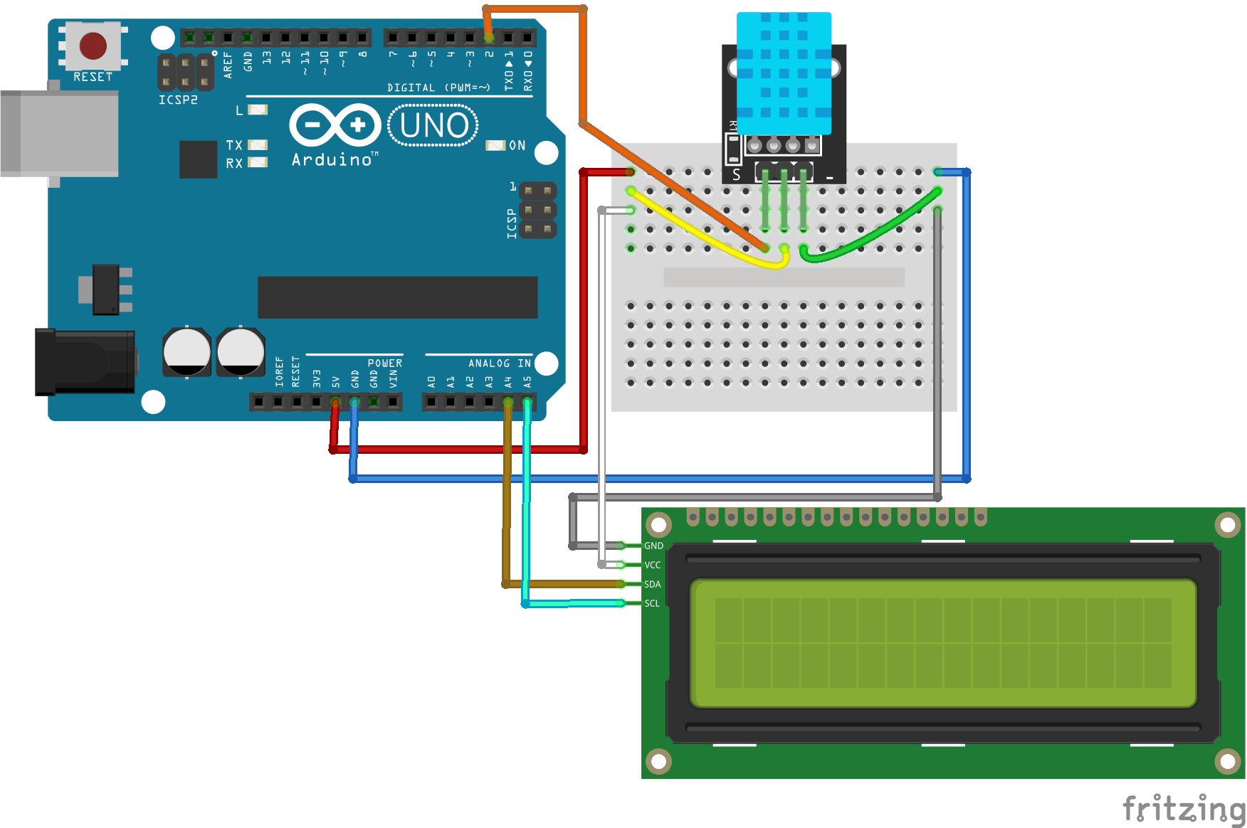 Arduino DHT11 ile Sıcaklık ve Nem Ölçme