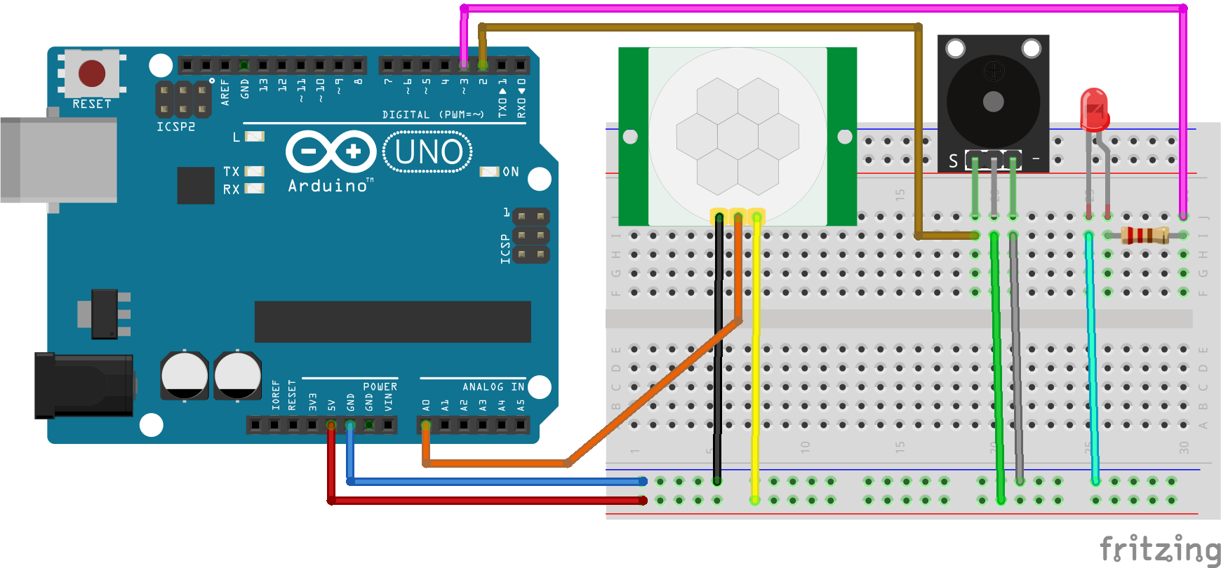 Arduino Hareket Sensörü ile Hırsız Alarmı