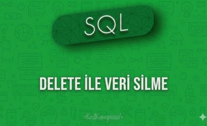 SQL Delete ile veri silme