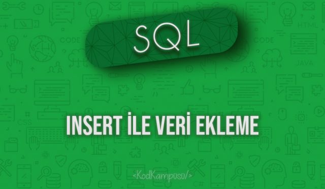 SQL INSERT ile Veri Ekleme